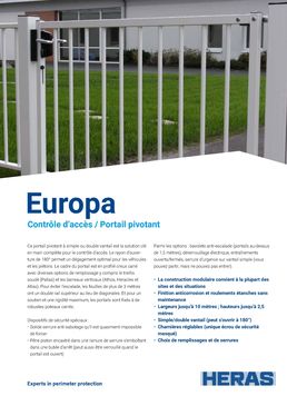 Portails pivotants | Europa