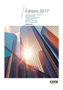 Catalogue Editions 2017