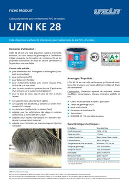 Colle acrylique en dispersion aqueuse pour sol PVC et textile | UZIN KE 28