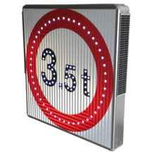 Panneau routier lumineux solaire en aluminium Type B | EQUIPEMENTECH 