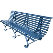 Banc public à lattes Buenos Aires 3 pieds