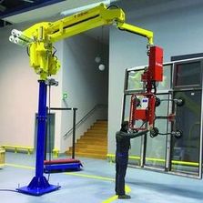 Manipulateur pour grands panneaux vitrés à cellule d'encollage et assemblage | Maxipartner MX