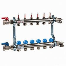 Collecteur Inox équipé pour planchers chauffants et rafraîchissants | WATTS INDUSTRIES 