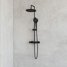 Combiné de douche en inox noir | AQUAFACTORY