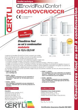 Chaudière fioul modulante à condensation de 10 à 30 kW | Oenoviafioul Confort OSCR