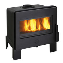 Poêle à bois 8 kW 100% fonte avec une grande vision des flammes | Sandy C077BD