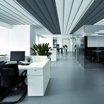 Plancher précontraint longue portée à modénature en sous face | GraphiDAL