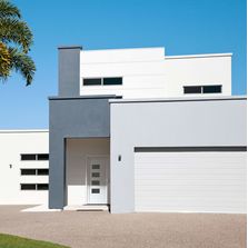 Portes d'entrée à panneaux en PVC avec différentes formes de décoration | Portes à panneaux PVC Modernes