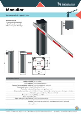 Barrière manuelle | ManuBar