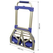 Diable aluminium télescopique et pliable 80 kg