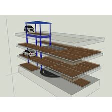 Stationnement entièrement automatique sur plusieurs niveaux selon le principe du puzzle | DE-800