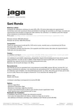 Radiateur sèche-serviettes classique | Sani Ronda