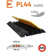 Passe câble modulaire 3 canaux diamètre 55 mm en polyuréthane et PE | PL44 Réf PC943