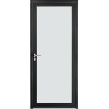 Porte d’entrée aluminium vitrée | Adénora vitrage dépoli sécurité renforcée