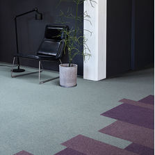 Dalle de moquette à velours tufté coupé frisé uni | Polichrome Stipple