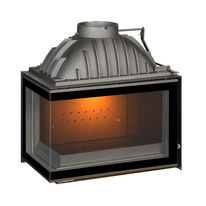 Foyer à bois d'angle en fonte à post combustion intégrée | Foyer 700 Angle 6263-73