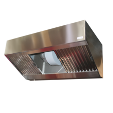 Hotte motorisée 400°C/1h France Air Tetra pour grandes cuisines ouvertes | TETRA