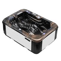 Spa 2 places 64 jets coque en acrylique chassis inox  pour salle de bain | XZ505_SPA_2_PLACES