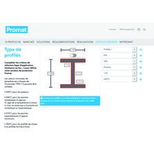 Outil de sélection de protection incendie pour structure acier | Promaselect