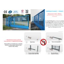 Portail autoportant motorisé pour gestion de contrôle d'accès