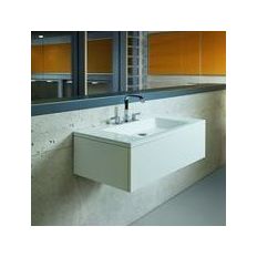 Vasque de salle de bain au design épuré en acier titane vitrifié | BetteAqua
