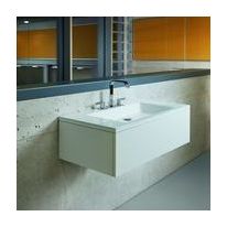 Vasque de salle de bain au design épuré en acier titane vitrifié | BetteAqua