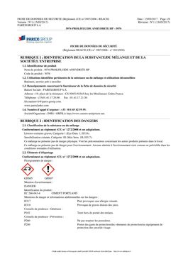 Mortier-colle pour pose de revêtement sans primaire | 5076 PROLIFLUIDE ANHYDRITE HP 