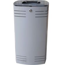 Corbeille de ville en acier renforcé AMG 60 litres