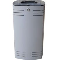 Corbeille de ville en acier renforcé AMG 60 litres