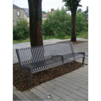 Banc urbain | Campus en acier thermolaqué