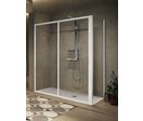 Porte de douche coulissante en verre securit transparent | Lunes2.0_2p 