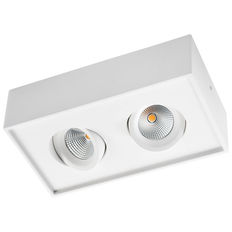 Plafonnier à spots LED orientables 2x8W pour éclairage intérieur | GYRO CUBE 2x8W