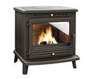 Poêle à bois 12 kW au design contemporain 100% fonte | Galilee C077BB.06-B