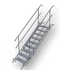 Escalier de talus en acier galvanisé pour accès aux chantiers et opérations provisoires de terrassement