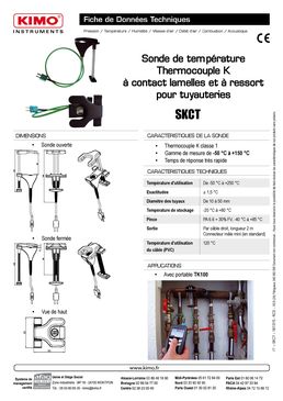 Sonde de température pour tuyauteries | SKCT