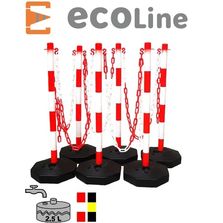 Poteaux PVC + 12m de chaîne et 12 crochets S offerts - kit 6 | POTPVC6