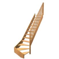 Escalier Aria quart tournant bas rampe Idéal | LAPEYRE SERVICES