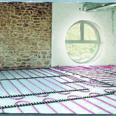 Offre complète de plancher chauffant réversible basse température avec tube synthétique | MULTIBETON
