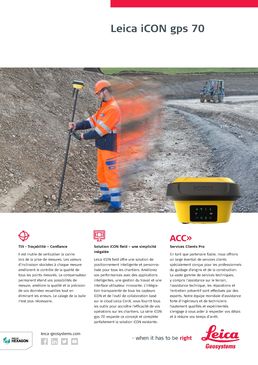 Antenne intelligente pour implantation de points sur chantiers | Leica iCON GPS 70 T