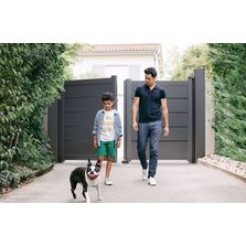 Portail en aluminium persienné | TEV