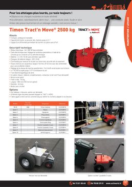 Tracteur pousseur motorisé Tract’n'Move 2500 kg | Timon TM25