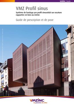 Bardage ondulé en zinc pour façades planes ou cintrées | VMZ Profil sinus