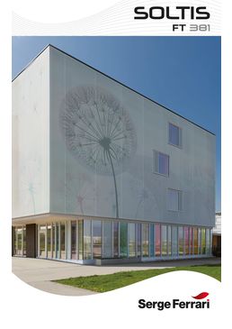 Membrane composite ajourée pour habillage de façade | Soltis FT 381