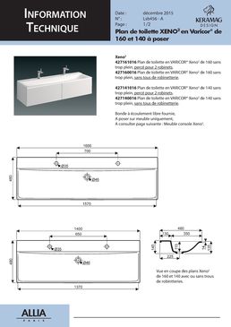 Plan de toilette en Varicor | Xeno2 Varicor