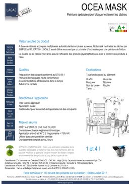 Primaire spécial pour bloquer et isoler les tâches | OCEA MASK