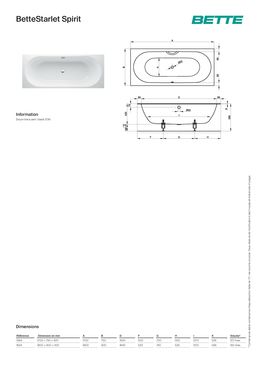 Baignoire rectangulaire à encastrer | BetteStarlet Spirit