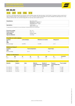 Electrodes de soudage | OK 68.82