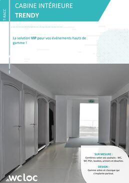 Cabine sanitaire intérieure modulable | TRENDY 