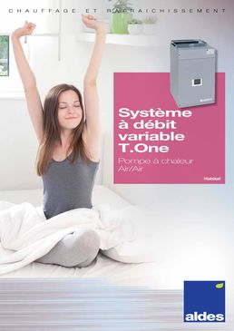 Pompe à chaleur air/air à régulation multizones et débit d'air variable | T.One Horizontal