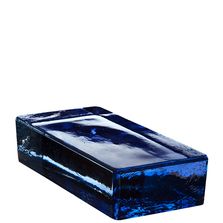 Brique de verre à faible hauteur et largeur | BLEU RETTANGOLARE
